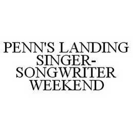 PENN'S LANDING SINGER-SONGWRITER WEEKEND