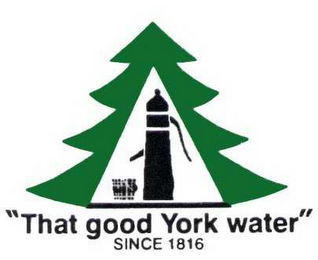 "THAT GOOD YORK WATER" SINCE 1816