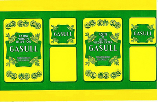 EXTRA VIRGIN OLIVE OIL GASULL PACKED BY ESTABLECIMIENTOS FELIX GASULL S.A. SPAIN GASULL ACEITE DE OLIVA VIRGEN EXTRA GASULL ELABORADO POR ESTABLECIMIENTOS FELIX GASULL S.A. ESPANA GASULL