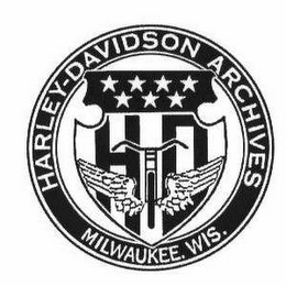 HD HARLEY-DAVIDSON ARCHIVES MILWAUKEE, WIS.