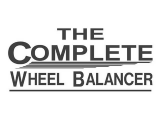 THE COMPLETE WHEEL BALANCER