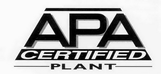 APA CERTIFIED PLANT