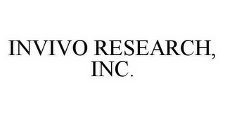 INVIVO RESEARCH, INC.