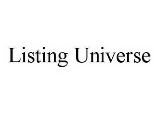 LISTING UNIVERSE