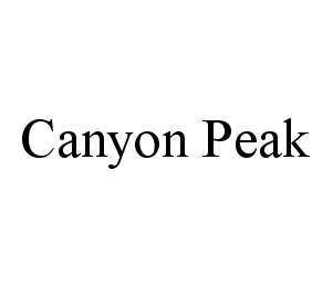 CANYON PEAK