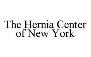 THE HERNIA CENTER OF NEW YORK