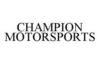 CHAMPION MOTORSPORTS