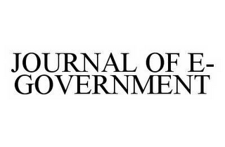 JOURNAL OF E-GOVERNMENT