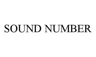 SOUND NUMBER