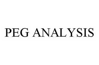 PEG ANALYSIS