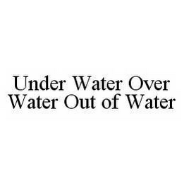 UNDER WATER OVER WATER OUT OF WATER