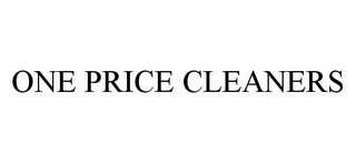 ONE PRICE CLEANERS