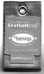 THE ORIGINAL SEATBELTBAG BUILT IN THE USA GUARANTEED TOUGH SEATBELTBAG.COM