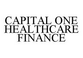 CAPITAL ONE HEALTHCARE FINANCE