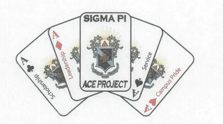 SIGMA PI ACE OBJECT SCHOLARSHIP LEADERSHIP SERVICE CAMPUS PRIDE