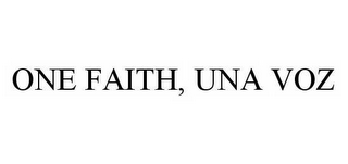 ONE FAITH, UNA VOZ