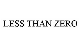 LESS THAN ZERO