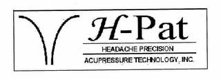 H-PAT HEADACHE PRECISION ACUPRESSURE TECHNOLOGY, INC.