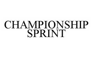 CHAMPIONSHIP SPRINT