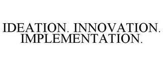 IDEATION. INNOVATION. IMPLEMENTATION.