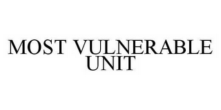 MOST VULNERABLE UNIT