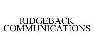 RIDGEBACK COMMUNICATIONS