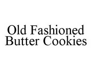 OLD FASHIONED BUTTER COOKIES