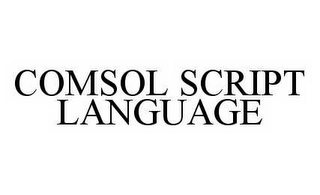 COMSOL SCRIPT LANGUAGE