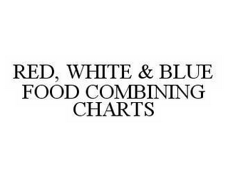 RED, WHITE & BLUE FOOD COMBINING CHARTS