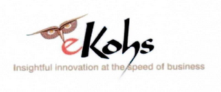 EKOHS INSIGHTFUL INNOVATION AT THE SPEED OF BUSINESS