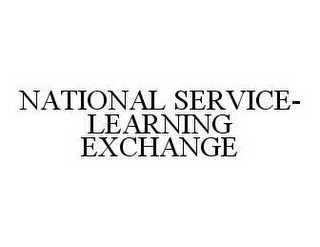 NATIONAL SERVICE-LEARNING EXCHANGE