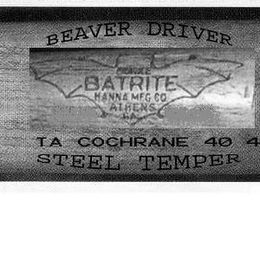 BURKE BATRITE HANNA MFG.  CO.  ATHENS GA.  BEAVER DRIVER STEEL TEMPER