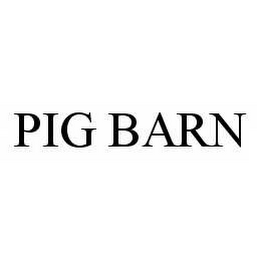 PIG BARN