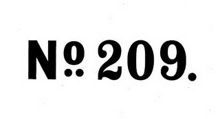 NO 209.