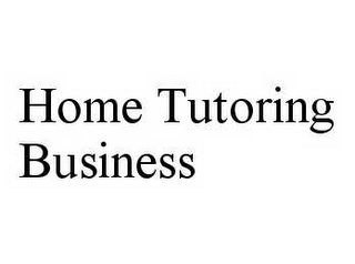 HOME TUTORING BUSINESS