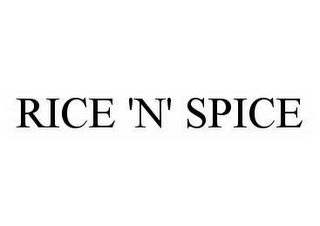 RICE 'N' SPICE