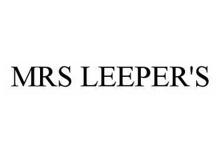 MRS LEEPER'S