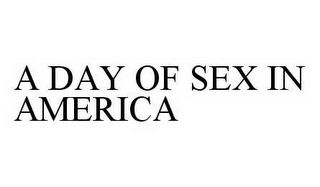 A DAY OF SEX IN AMERICA