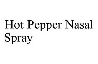 HOT PEPPER NASAL SPRAY