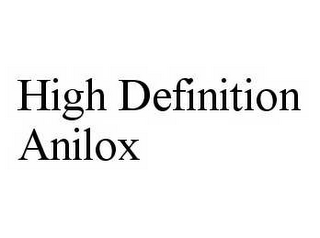 HIGH DEFINITION ANILOX