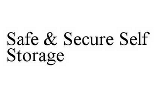 SAFE & SECURE SELF STORAGE