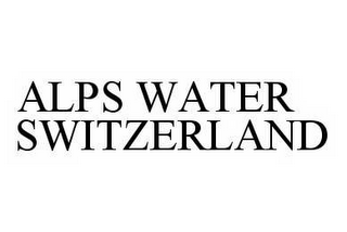 ALPS WATER SWITZERLAND