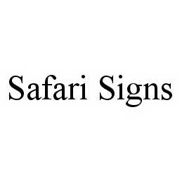 SAFARI SIGNS