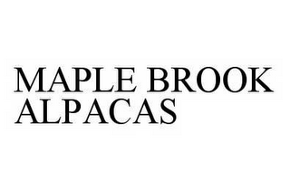 MAPLE BROOK ALPACAS