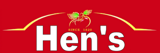 HEN'S SINCE 1820