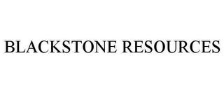 BLACKSTONE RESOURCES