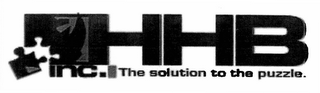 HHB INC.  THE SOLUTION TO THE PUZZLE.