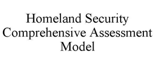 HOMELAND SECURITY COMPREHENSIVE ASSESSMENT MODEL