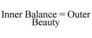 INNER BALANCE = OUTER BEAUTY