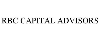 RBC CAPITAL ADVISORS